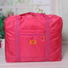 韩版旅行袋旅游行李箱搭配尼龙折叠式购物旅行包提花包 