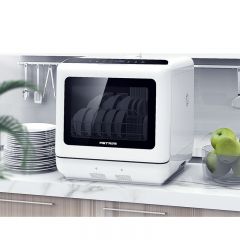 家用全自动洗碗机小型烘干刷碗机 免安装消毒杀菌台式洗碗机