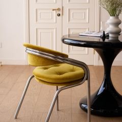 集木室物所卡塞尔椅子现代简约轻奢餐椅餐桌家用书桌用靠背椅