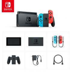任天堂Nintendo Switch国行续航增强NS家用体感游戏掌机红蓝主机