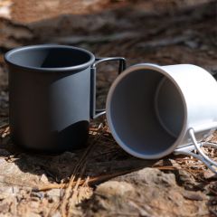 户外露营折叠水杯 便携式超轻铝合金野营杯子 咖啡杯 茶杯 马克杯