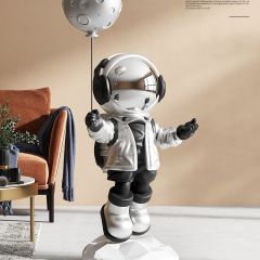 气球宇航员客厅大型落地摆件创意太空人电视柜旁装饰品乔迁礼品
