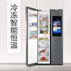 海尔（Haier）互联网 611升 对开门变频冰箱家用冰箱