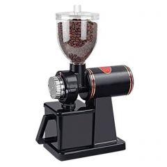 咖啡磨豆机电动研磨机大型商用小型家用磨豆机磨咖啡豆杰霆 黑色