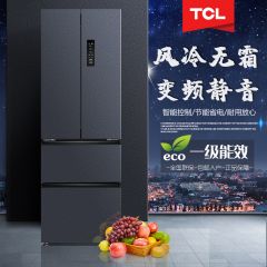 TCL多门变频冰箱风冷无霜一级能效纤薄抗菌四开门智能电冰箱316升